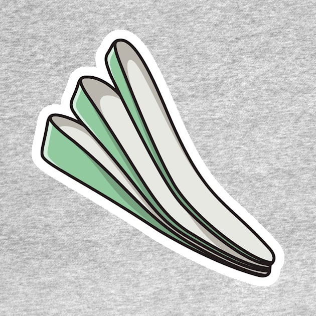 Comfortable Shoes Arch Support Insoles Sticker vector illustration. Fashion object icon concept. Three-layered shoe arch support insole sticker design icon with shadow. by AlviStudio